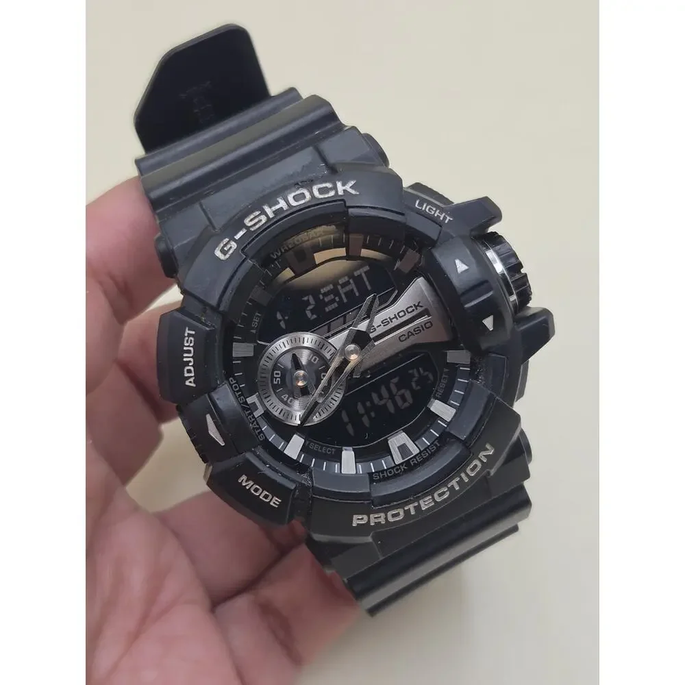 Casio G-Shock GA-100GB Black Gold Analog Digital Men's Wristwatch 5398
